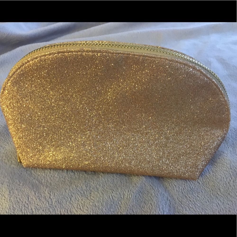 Bare Escentuals Gold Glitter Makeup Bag
